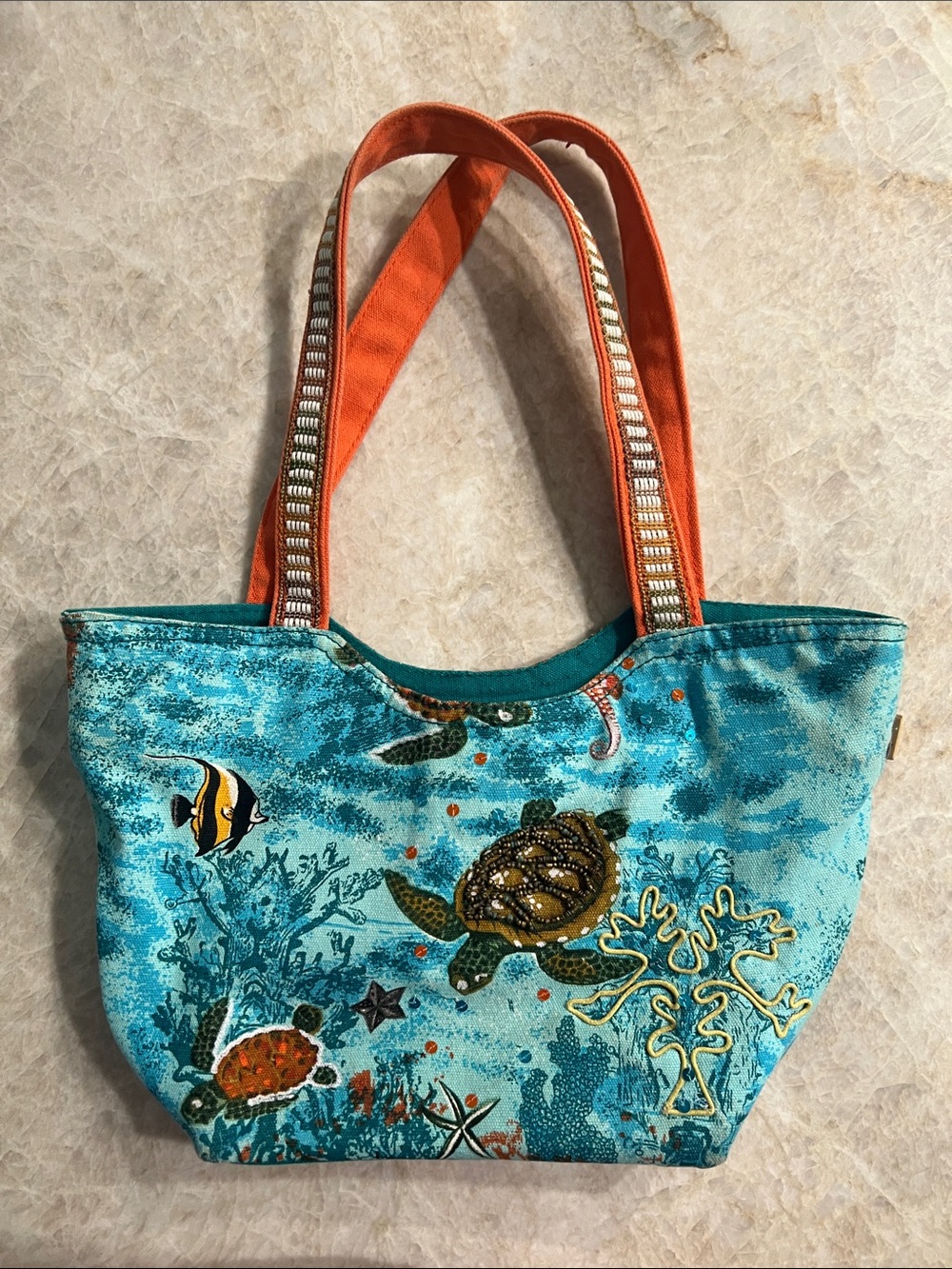 Paul Brent tropical canvas bag. Never used. - Picture 2 of 8